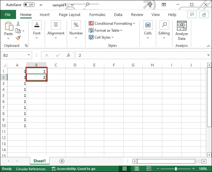 So füllen Sie Zellen in Excel automatisch aus