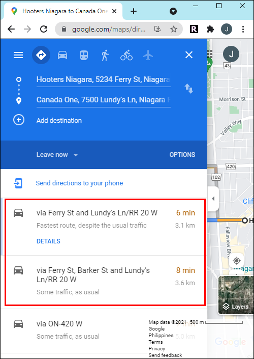 So ändern Sie Google Maps vom Gehen zum Fahren [und umgekehrt]
