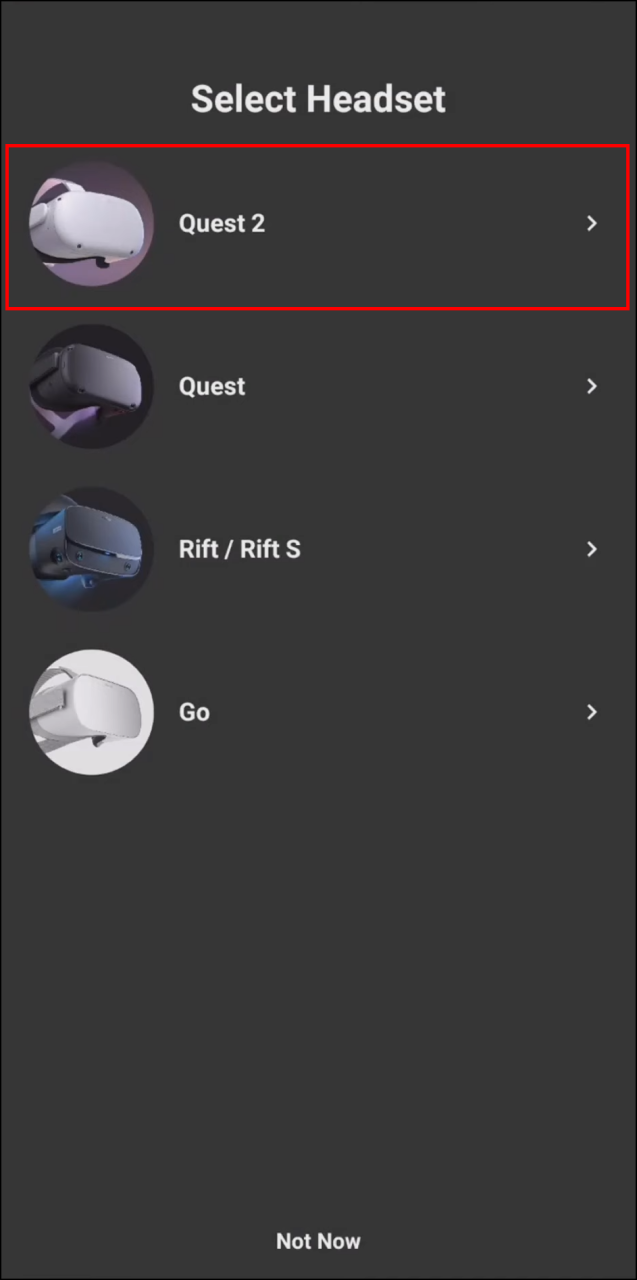 So gelangen Sie auf einem Oculus Quest 2 zum Startbildschirm