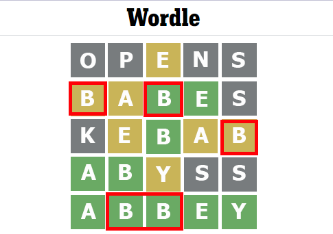 Können sich Buchstaben in Wordle wiederholen? Ja!